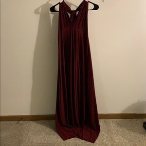 Burgundy/Chardonnay dress